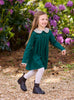 Confiture Dress Violet Pie Crust Dress in Forest Green