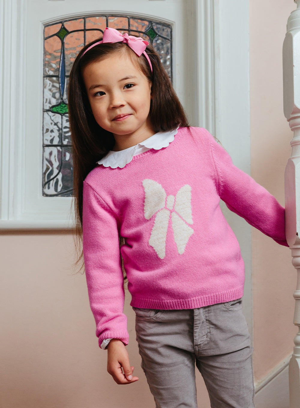 Girls on sale pink jumper