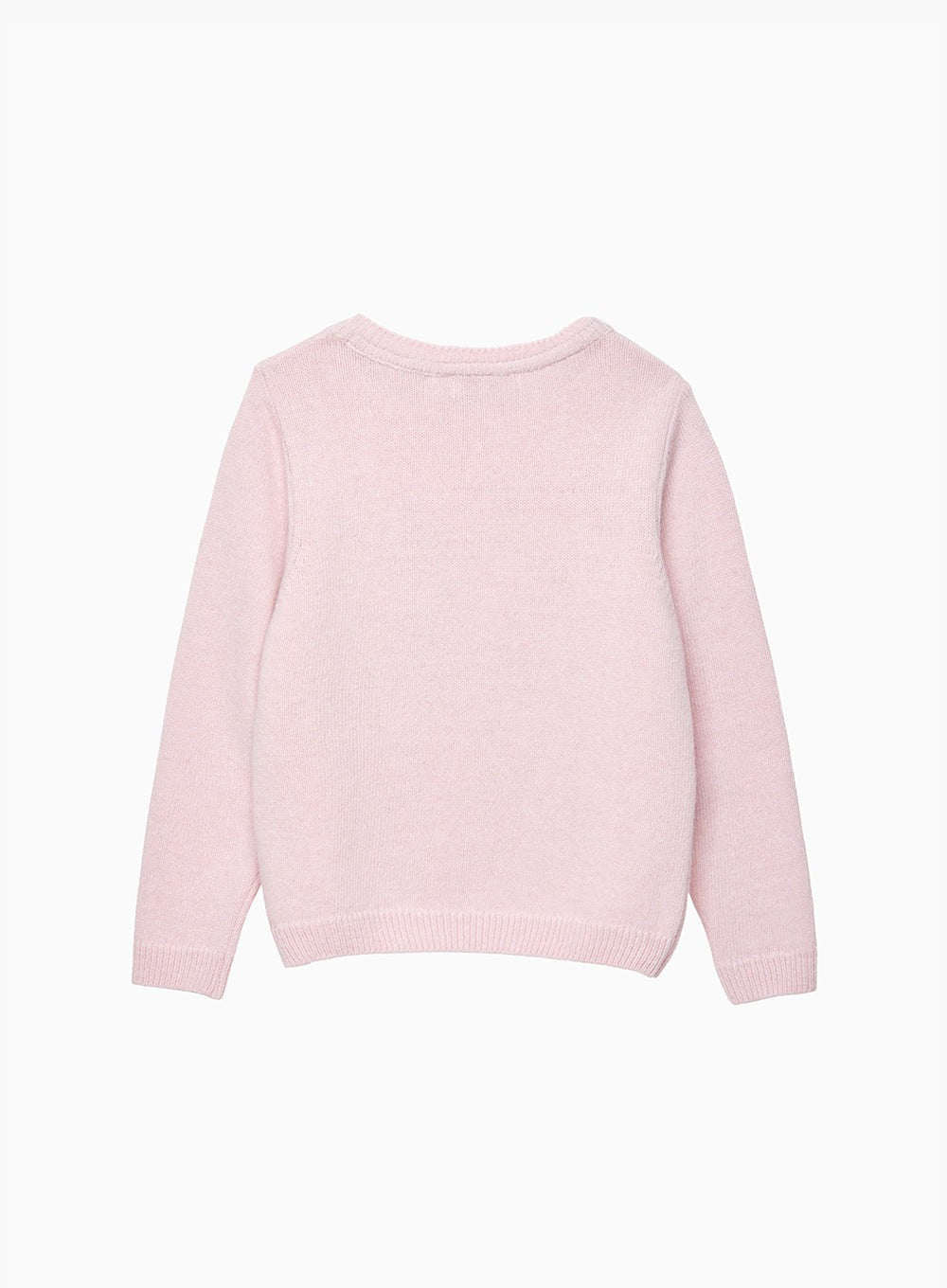 Girls' Duck Bunny Jumper in Pale Pink | Trotters London