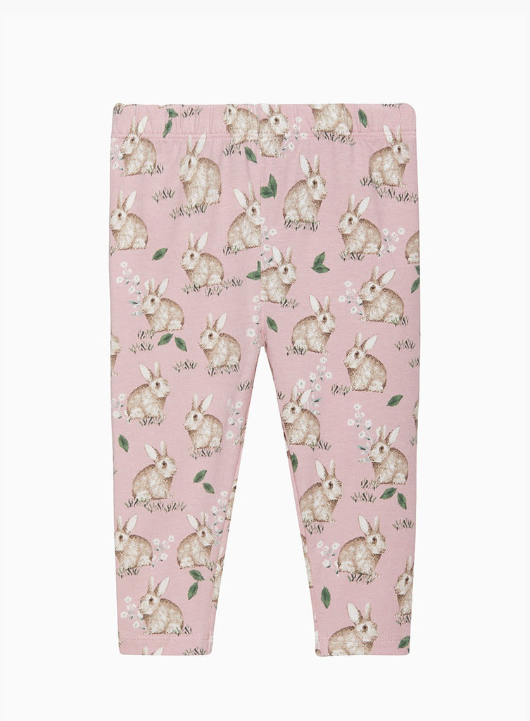 Confiture Leggings Baby Jersey Leggings in Pink Bunny