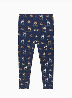 Confiture Leggings Deer Jersey Leggings in Navy