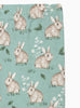 Confiture Leggings Jersey Leggings in Pale Green Bunny