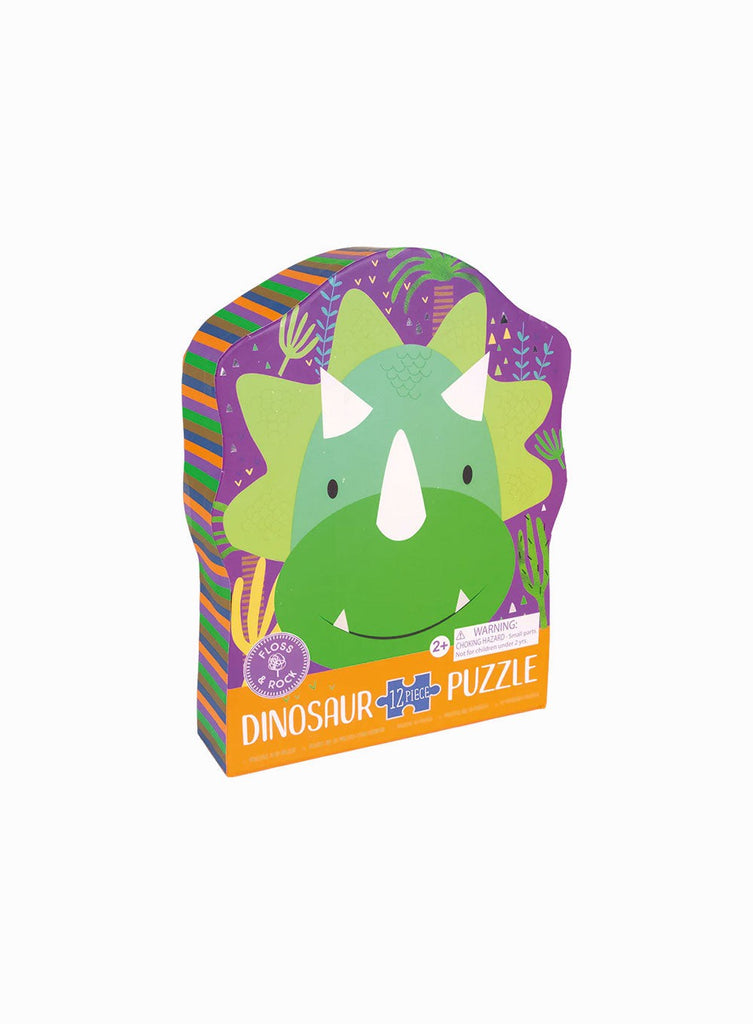 Floss & Rock Puzzle Floss & Rock Dinosaur 12pc Jigsaw with Shaped Box