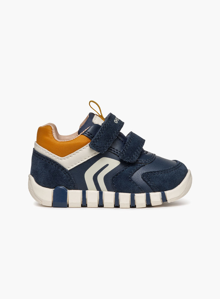 Geox Trainers Geox Iupidoo Baby Boy Trainers in Navy/Yellow