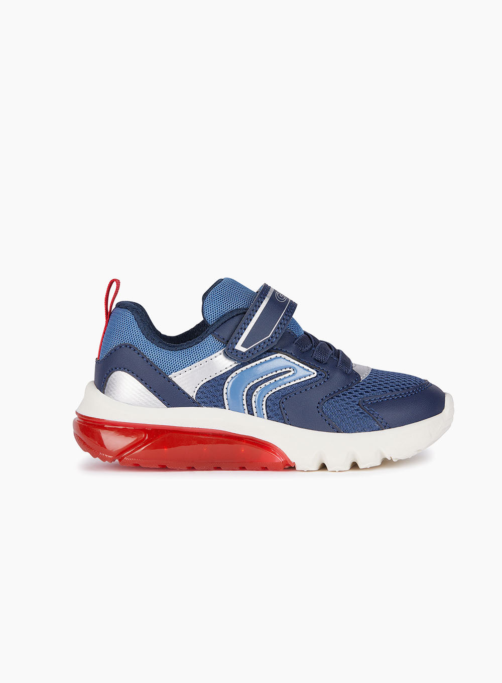 Geox red outlet trainers