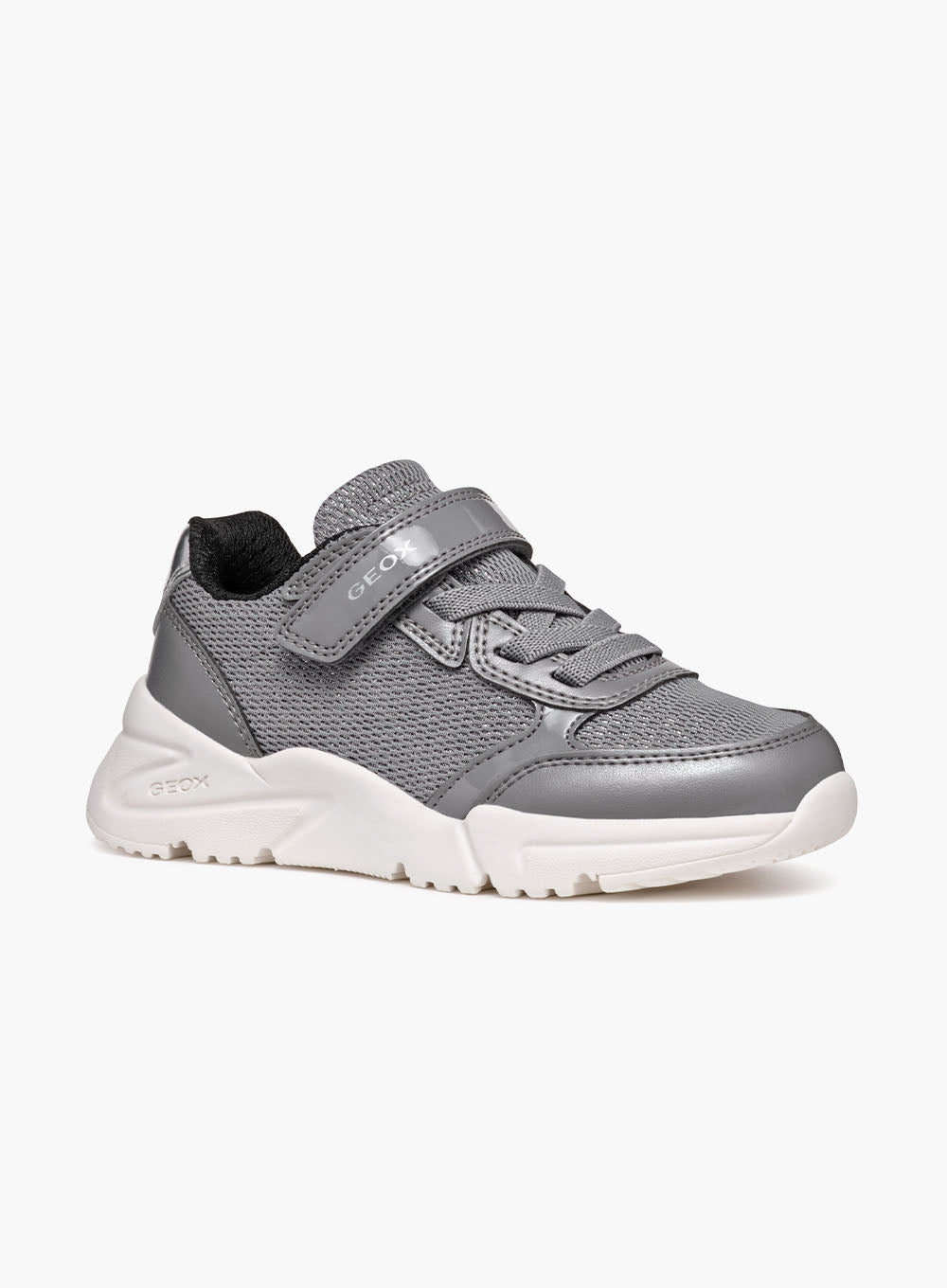 Geox silver trainers on sale