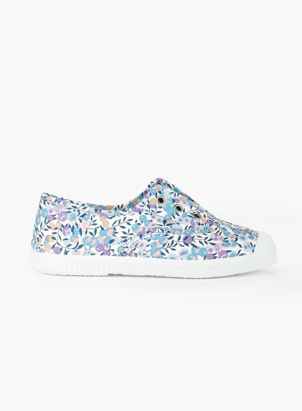 Womens hot sale floral plimsolls