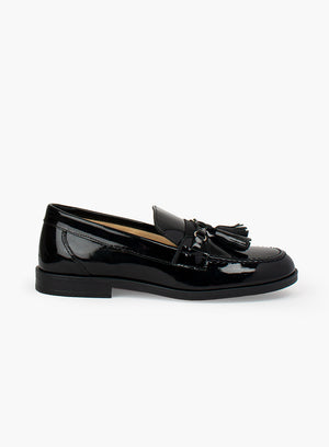 Hampton Classics School Shoes Hampton Classics Havana Loafer in Black Patent