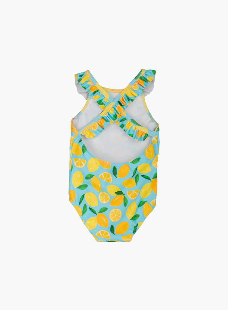 Baby Frill Swimsuit Lemon | Trotters London