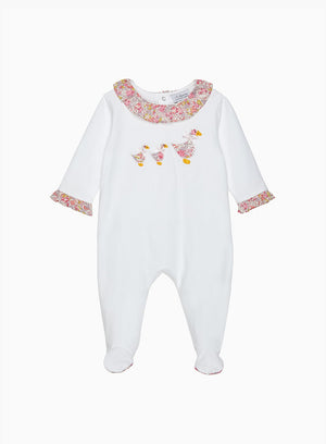 Lapinou All-in-One Baby Claire Floral Duck All-in-One