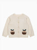 Lapinou Cardigan Baby Christmas Pudding Cardigan