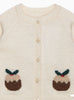 Lapinou Cardigan Baby Christmas Pudding Cardigan