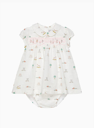 Lapinou Dress Baby Bunny & Friends Smocked Dress