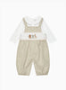 Lapinou Dungarees Baby Augustus & Friends Smocked Dungarees