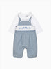 Lapinou Dungarees Baby Elephant Smocked Dungarees