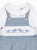 Lapinou Dungarees Baby Elephant Smocked Dungarees