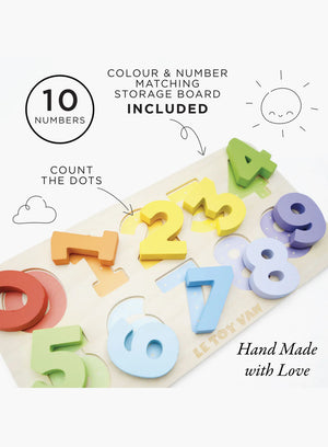 Le Toy Van Toy Le Toy Van Counting Wooden Numbers Shape Sorter