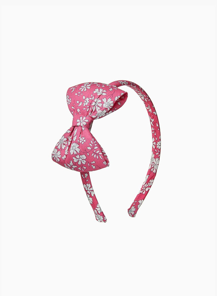 Lily Rose Alice Bands Big Bow Headband in Bright Pink Capel