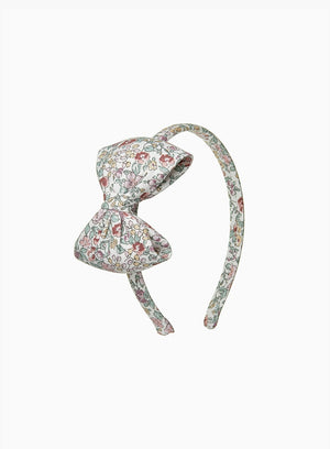 Lily Rose Alice Bands Big Bow Headband in Pink Floral