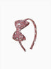 Lily Rose Alice Bands Big Bow Headband in Strawberry Thief