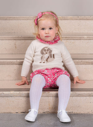 Lily Rose Bloomers Baby Bloomers in Bright Pink Capel