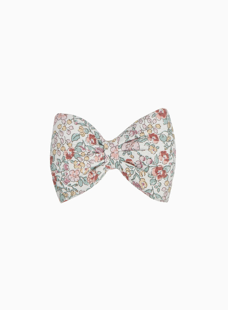 Lily Rose Clip Bow Hair Clip in Pink Floral