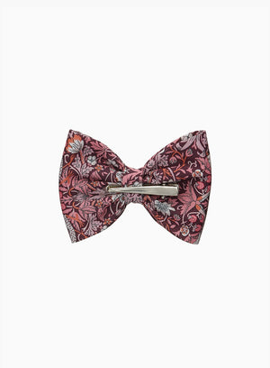 Lily Rose Clip Bow Hair Clip in Strawberry Thief