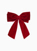 Lily Rose Clip Extra Large Velvet Bow Hair Clip in Red