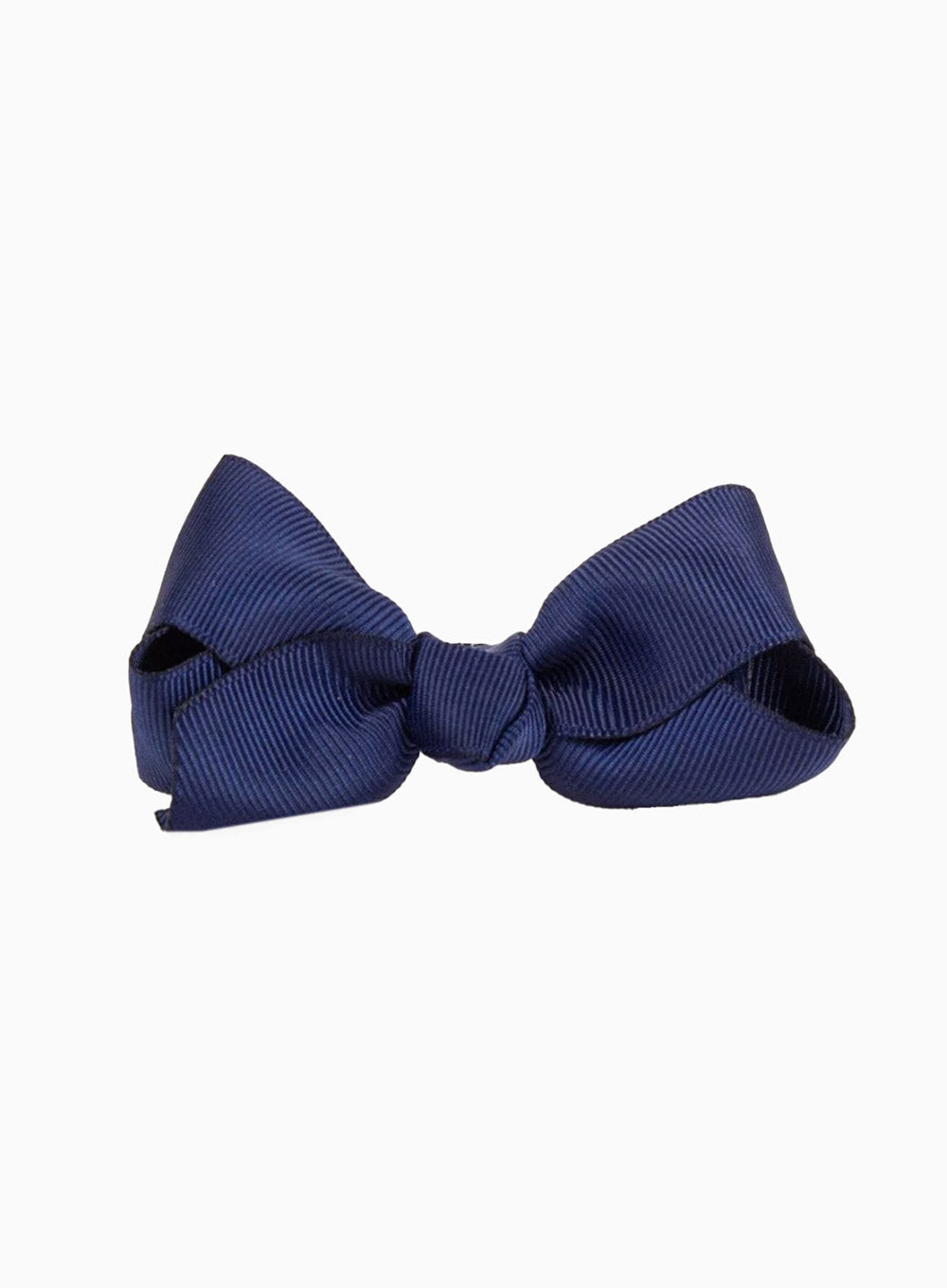 Navy Large Bow Hair Clip | Trotters Childrenswear