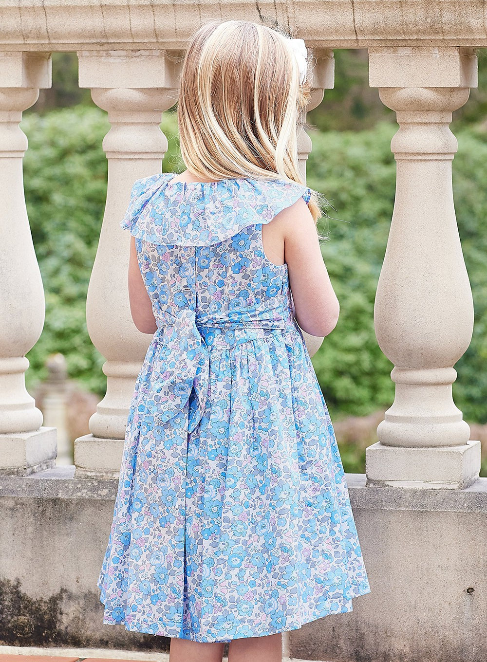 Lily Rose Girls Betsy Willow Sun Dress Blue Betsy Trotters London