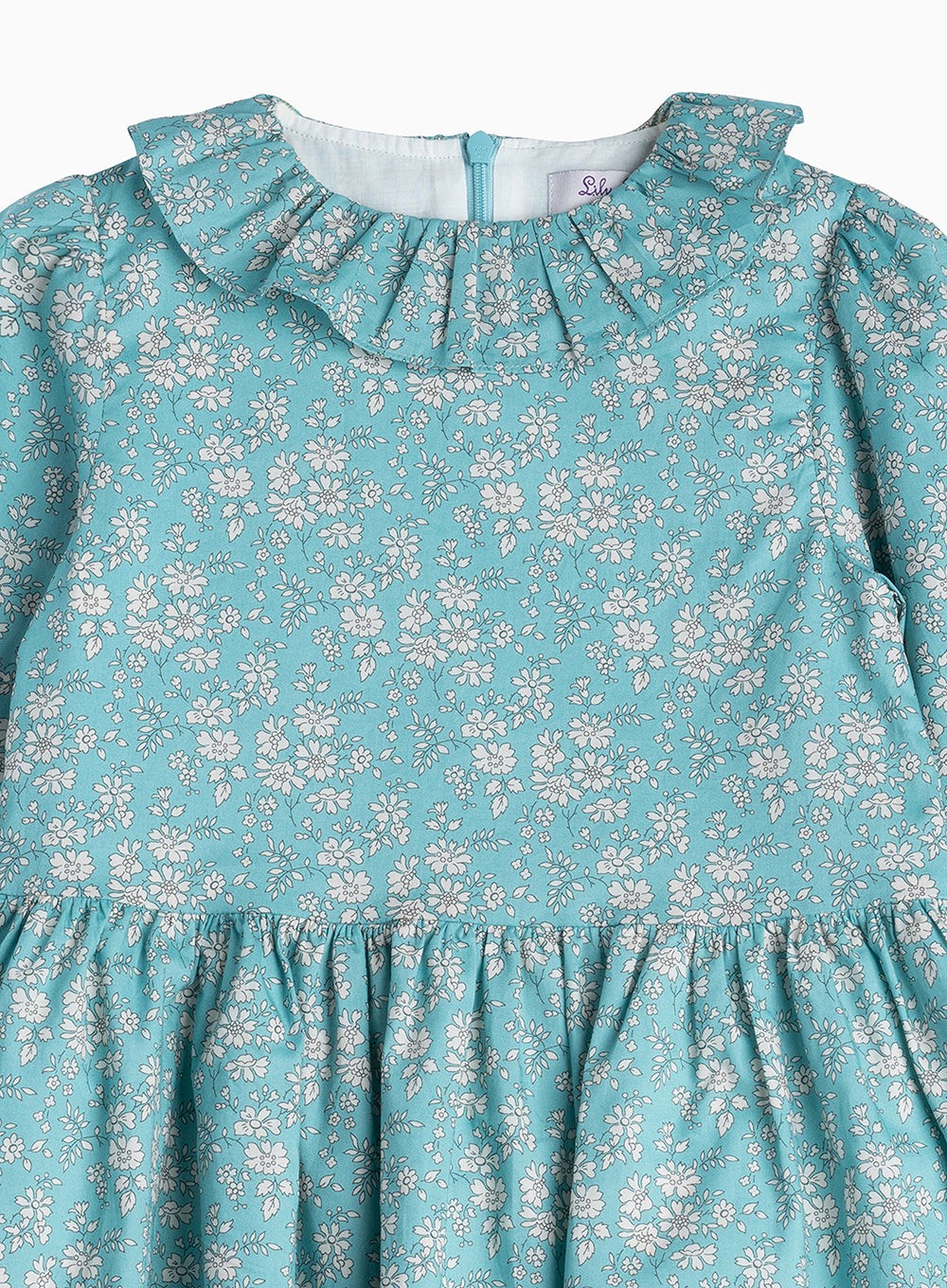 Girls Capel Willow Dress Teal Green Trotters London