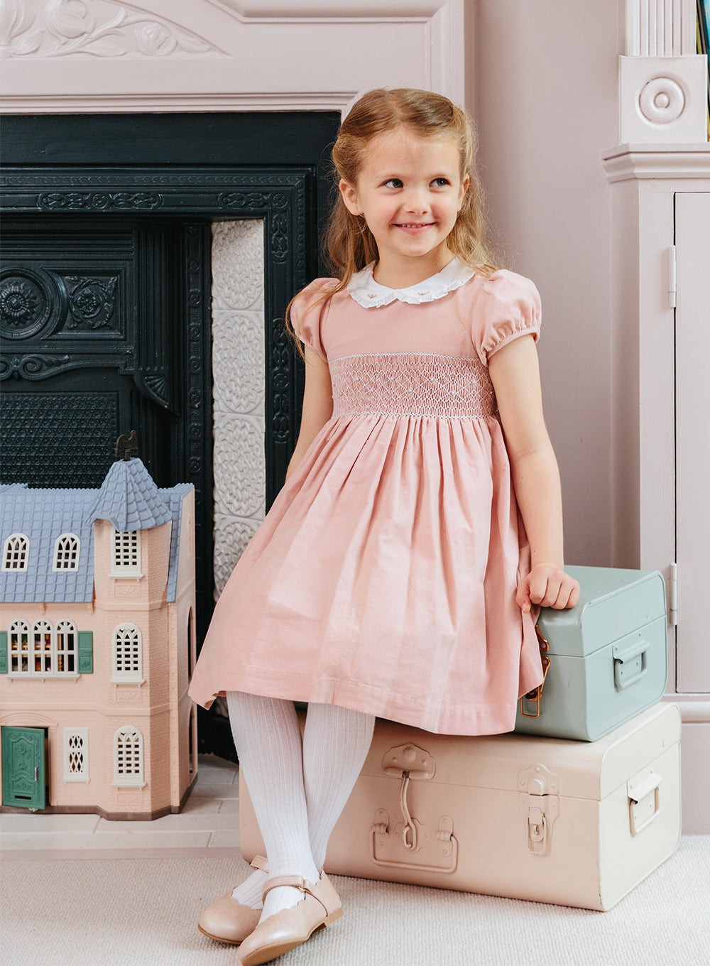 Girls pale deals pink dress