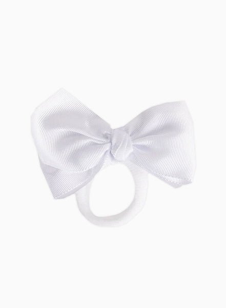 Lily Rose - Velvet Bow Hair Bobble in Red - Trotters London