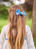 Lily Rose Hair Bobbles Velvet Bow Hair Bobble in Blue