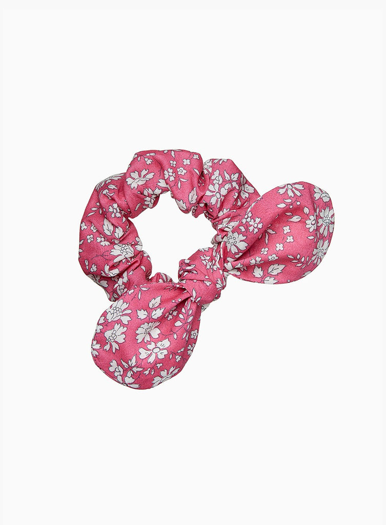 Lily Rose Scrunchie Bow Scrunchie in Bright Pink Capel