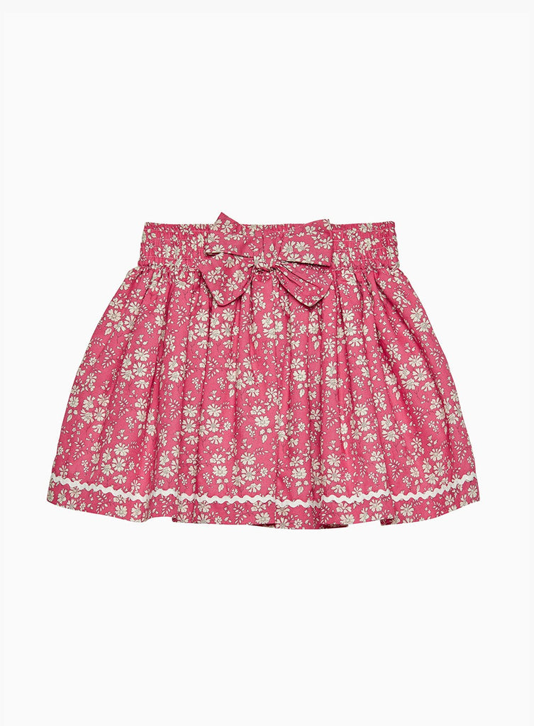 Lily Rose Skirt Bow Skirt in Bright Pink Capel