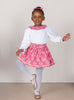 Lily Rose Skirt Bow Skirt in Bright Pink Capel