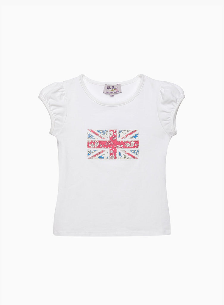 Lily Rose Top Floral Flag Appliqué T-Shirt