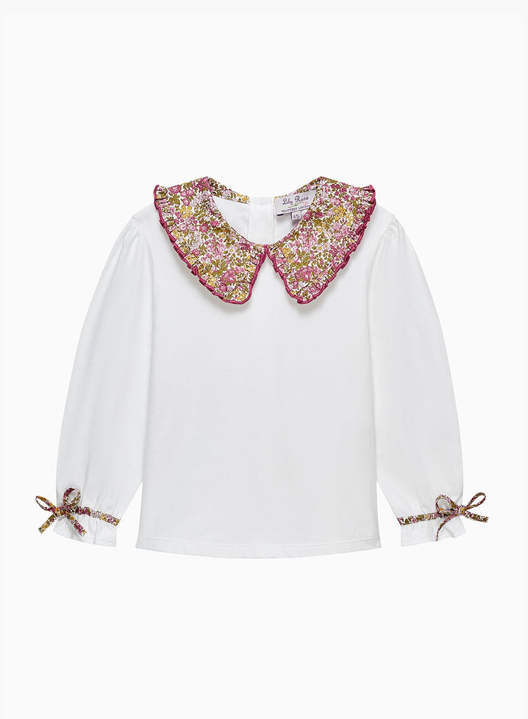 Lily Rose Top Pie Crust Jersey Top in Penny Floral