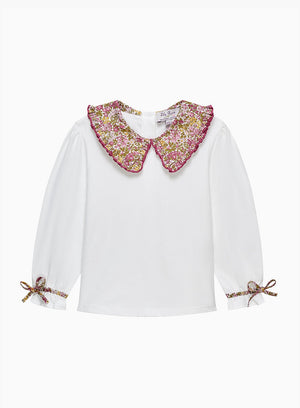 Lily Rose Top Pie Crust Jersey Top in Penny Floral