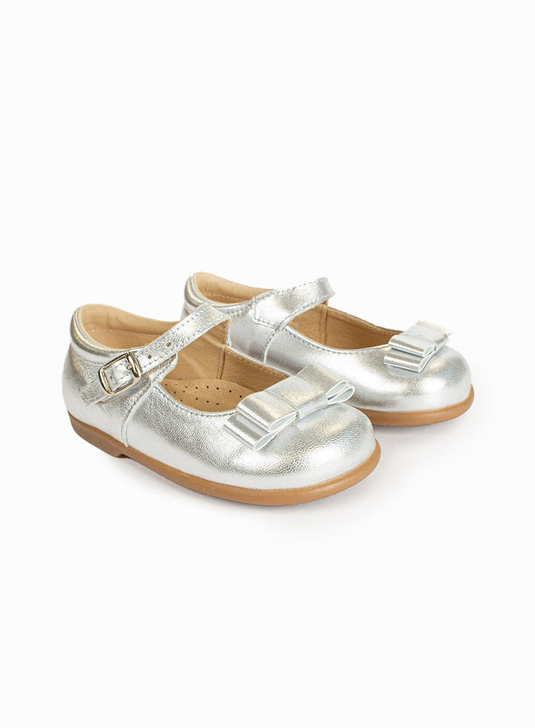 My First Hampton Classics Josephine First Walkers in Silver | Trotters