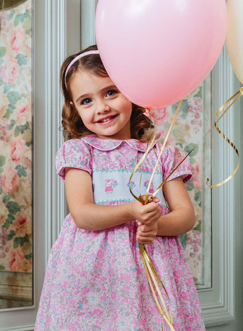 Peppa Smocked Party Dress Trotters London