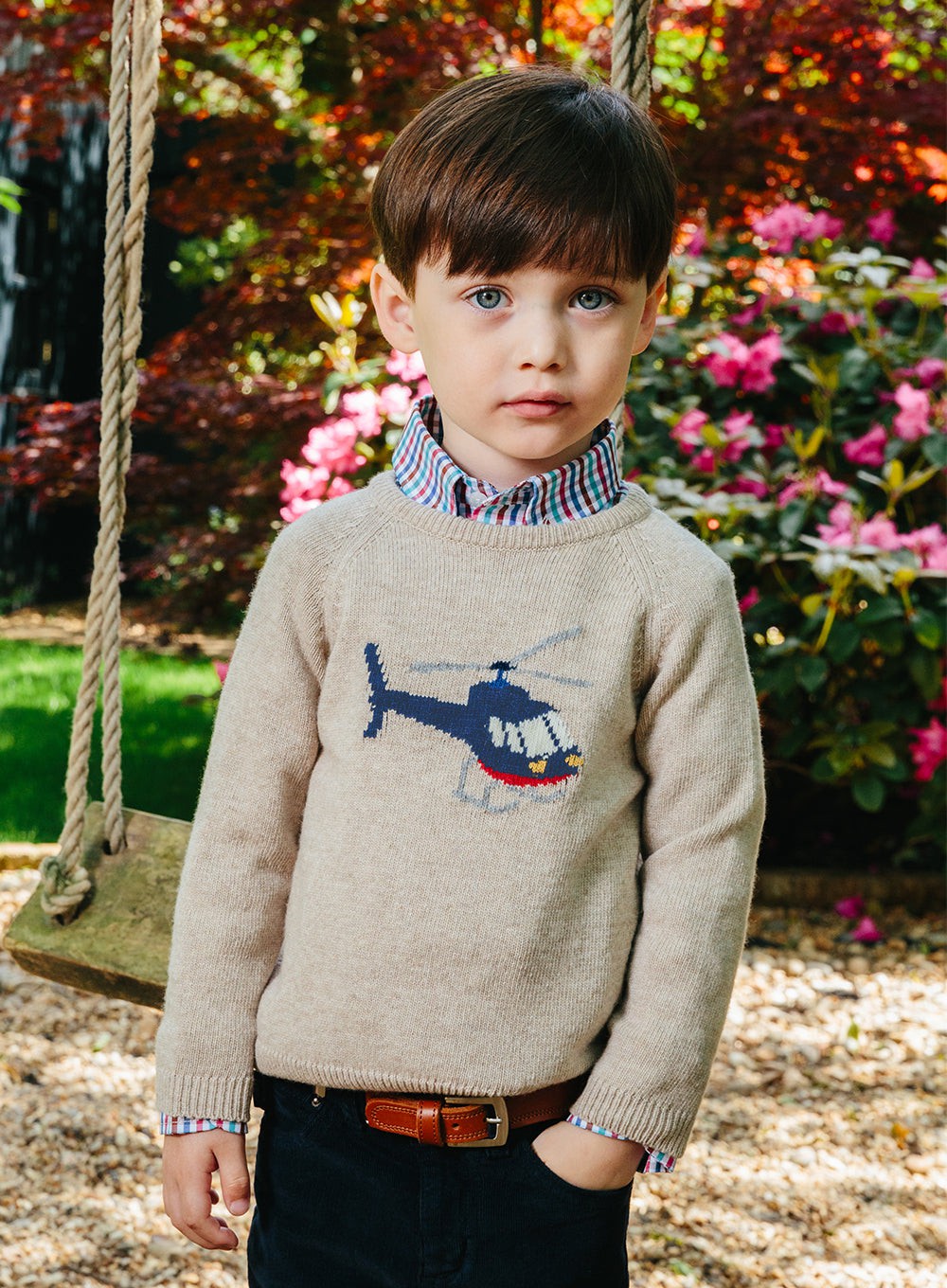 Boys hot sale knit jumper