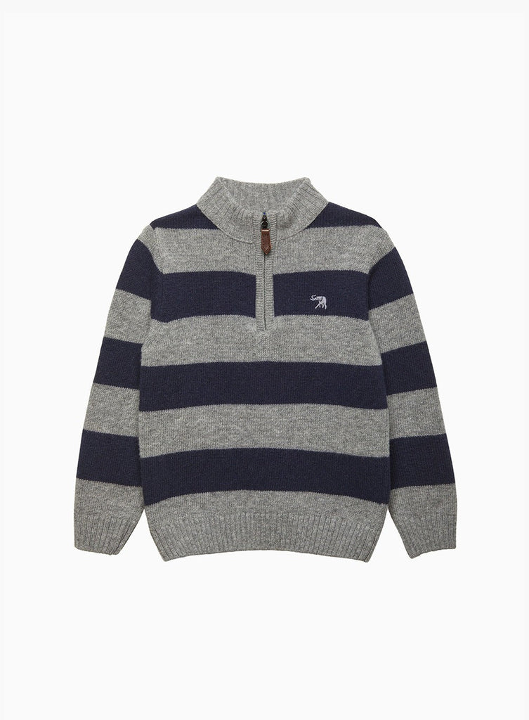 Thomas Brown Jumper Myles Half-Zip Jumper