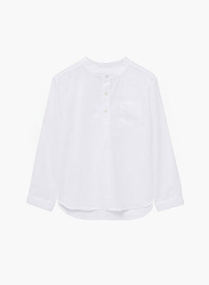 Thomas Brown Shirt Oscar Shirt in White