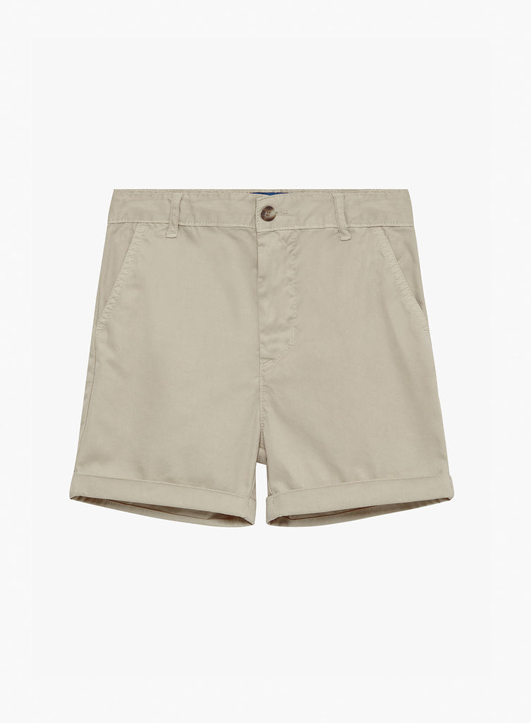 Boys Charlie Chino Shorts in Stone | Trotters Childrenswear