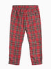 Thomas Brown Trousers Donald Trousers in Red Tartan