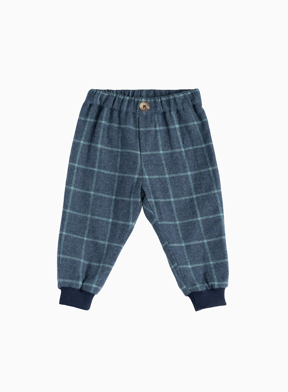 Buy GINI & JONY Navy Boys 5 Pocket Check Pants | Shoppers Stop