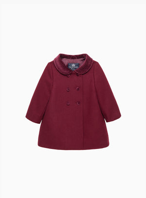 Trotters Heritage Coat Baby Classic Coat in Burgundy