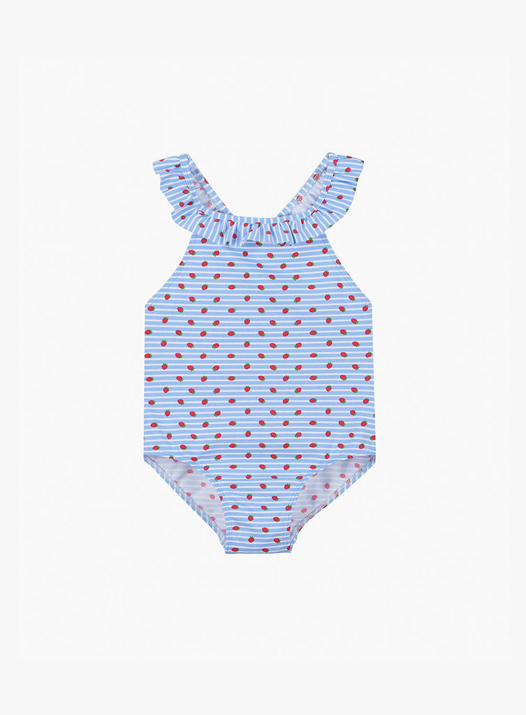 Baby Frill Swimming Costume in Strawberry | Trotters